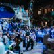 Guests enjoying live music and vibrant performances at the Mamma Mia Party O2, recreating the magic of the iconic musical.