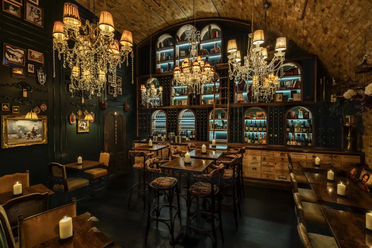Interior of Quill bar restaurant