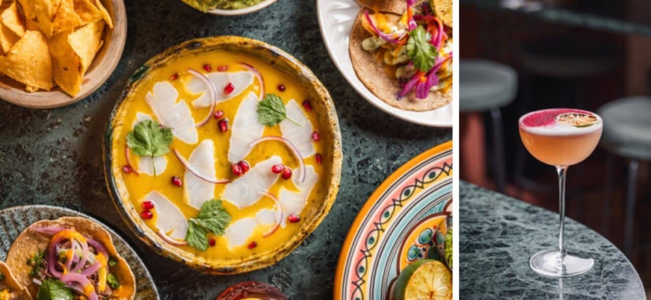 Dishes at Tigermilk restaurant in London