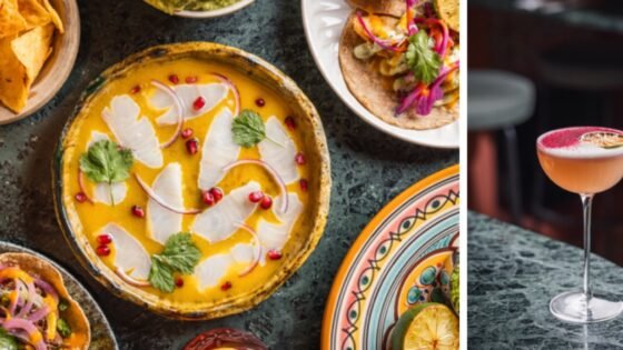 Dishes at Tigermilk restaurant in London