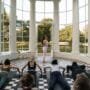 people doing yoga at Pop Up Yoga Club