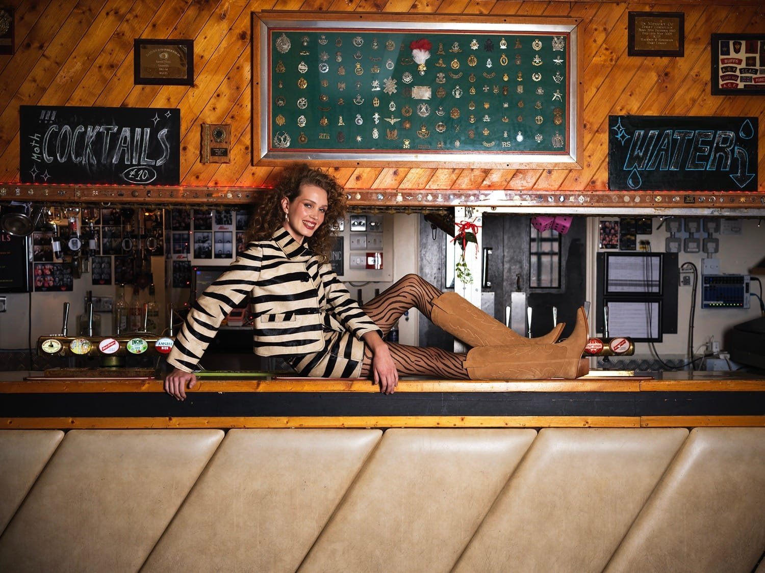 Duke’s cowboy boots styled with British streetwear edge