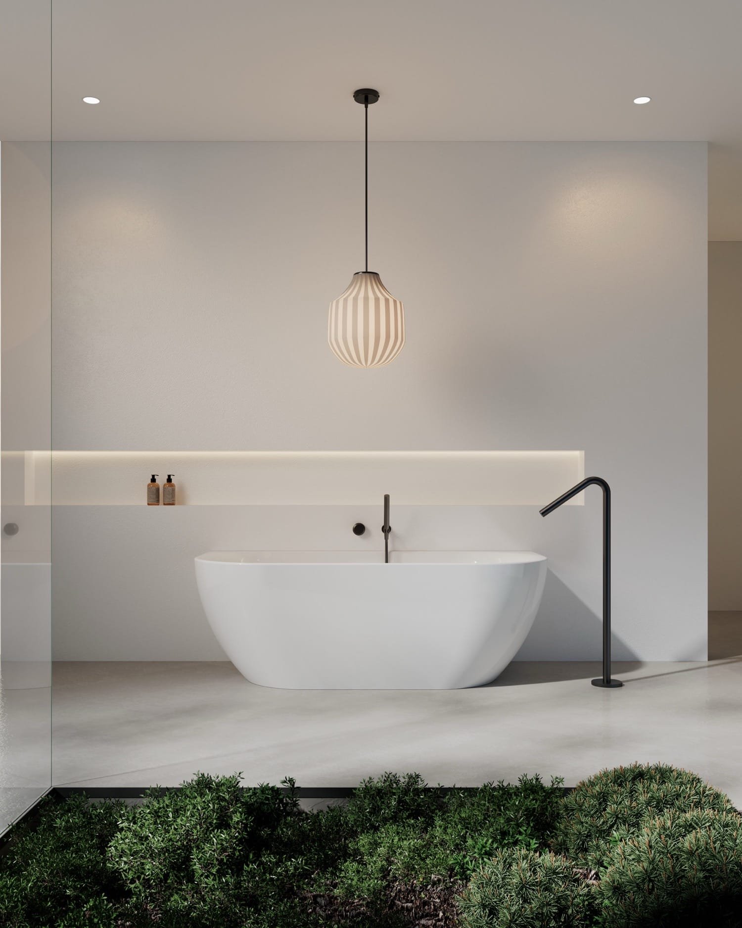 Nosa Porretta Curved Acrylic Bath